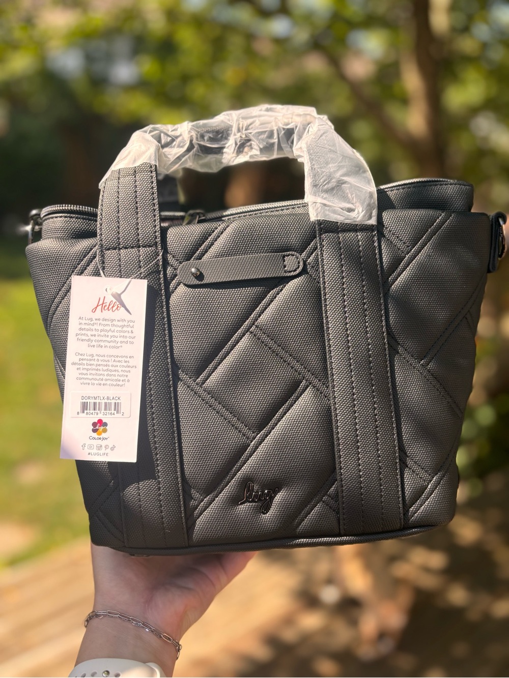 NWT Lug Dory Matte Luxe VL Crossbody Bag, Black